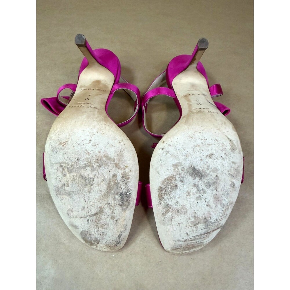 Kate Spade New York Slingback Sandals with Bow Accents and Kitten Heel Size 10 - Picture 15 of 16
